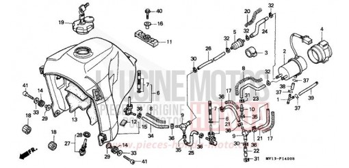 FUEL TANK/FUEL PUMP XRV750N de 1992